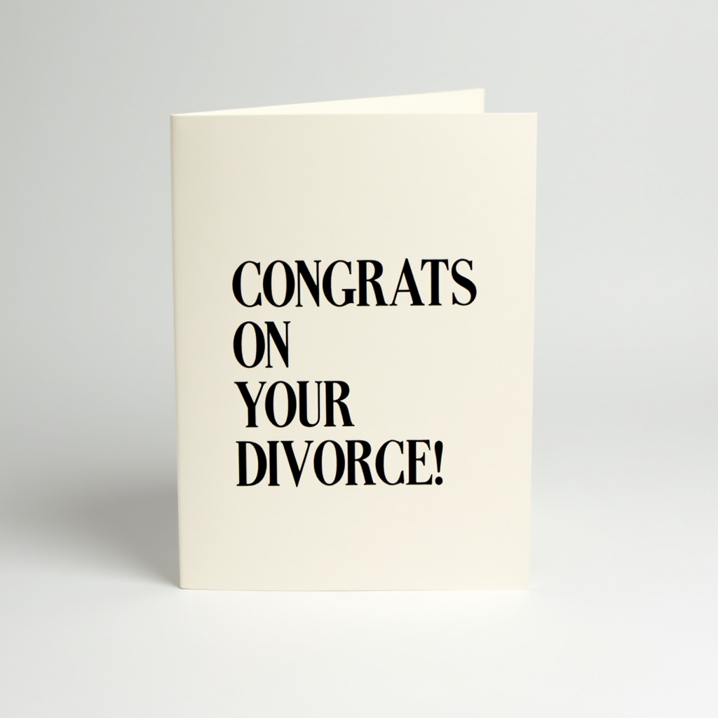 Congrats on Your Divorce!