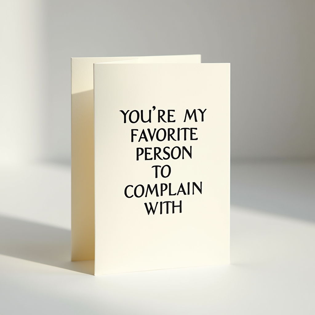 You're My Favorite Person To Complain With
