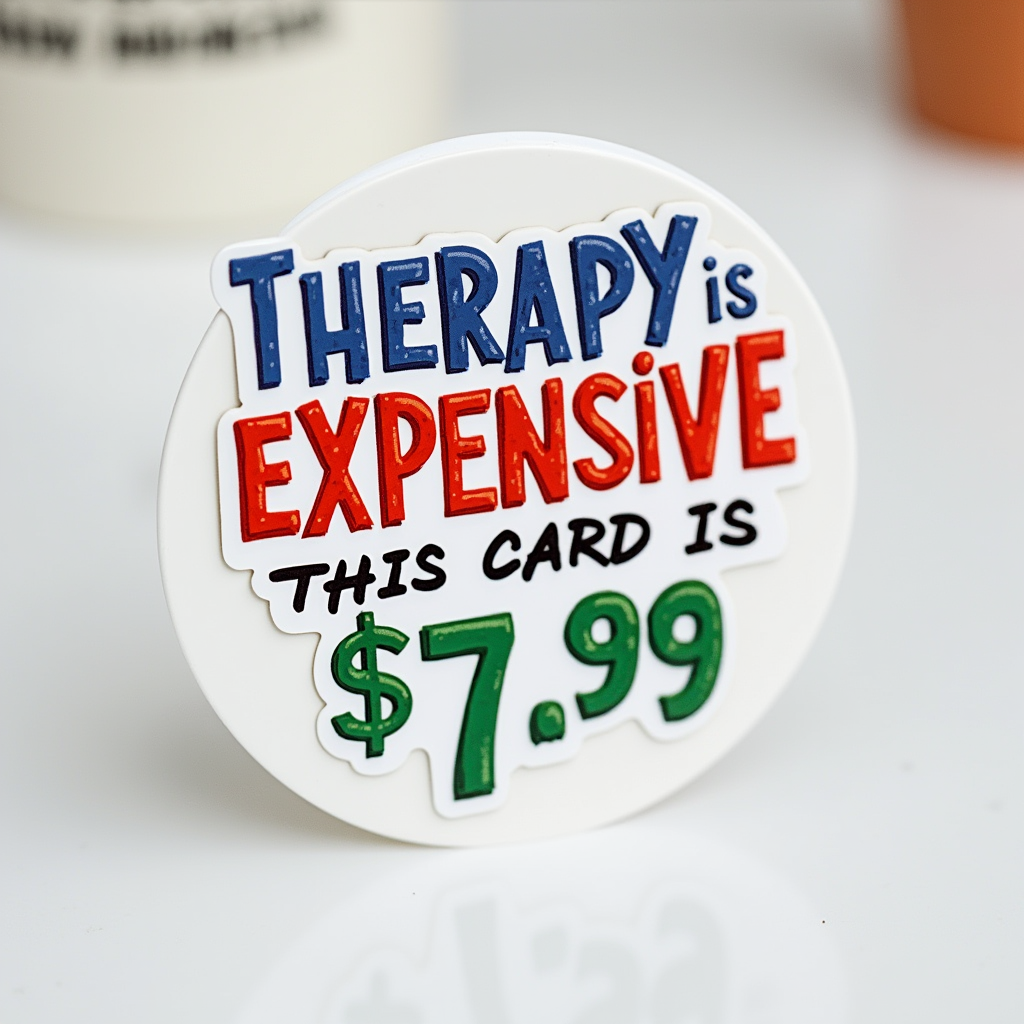 Therapy Is Expensive. This Card Is $7.99.
