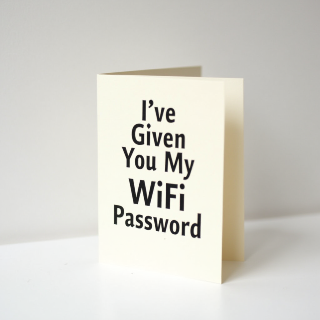 I've Given You My WiFi Password