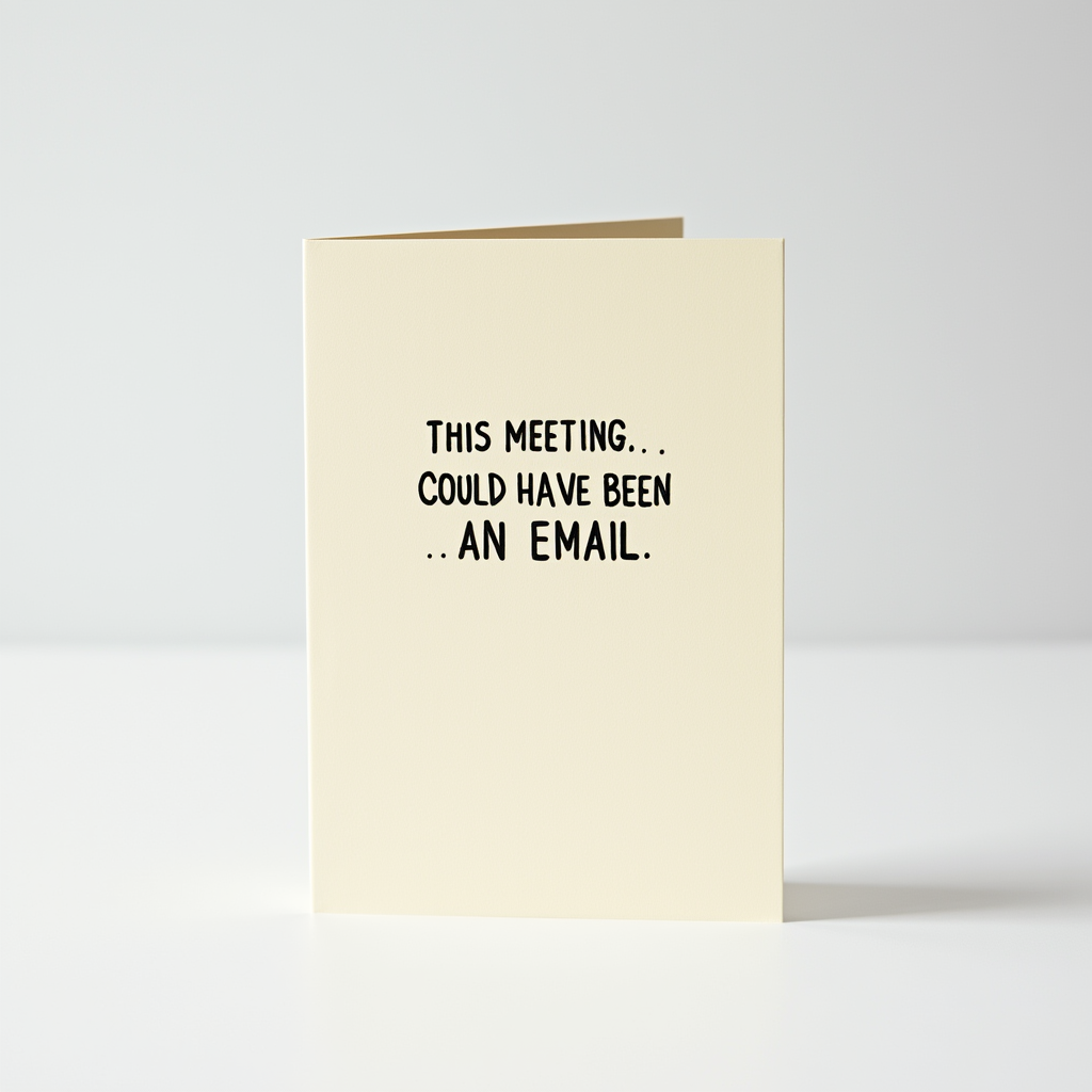 This Meeting Could Have Been an Email