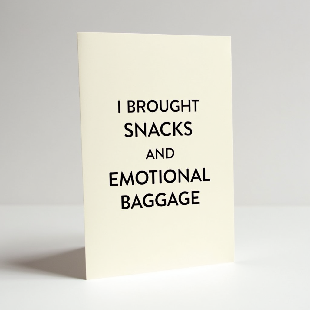 I Brought Snacks and Emotional Baggage