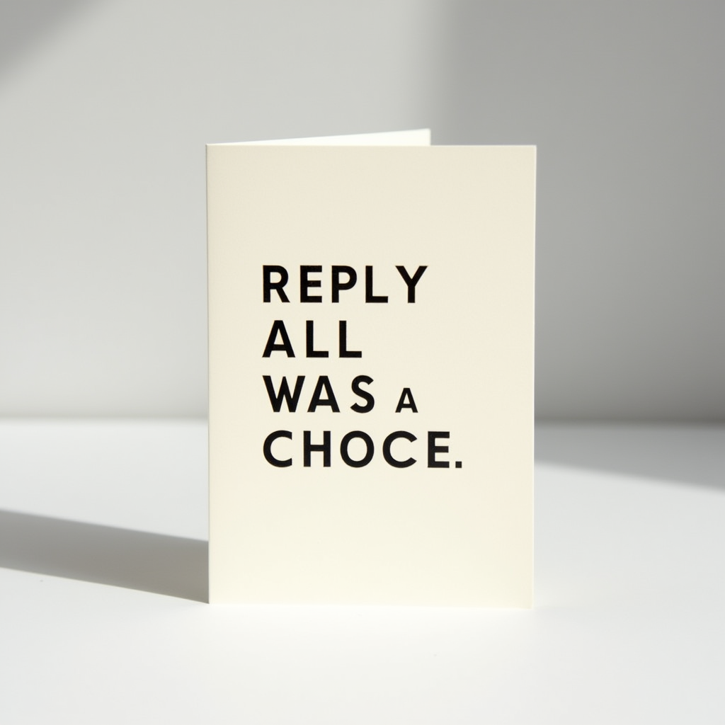Reply All Was a Choice