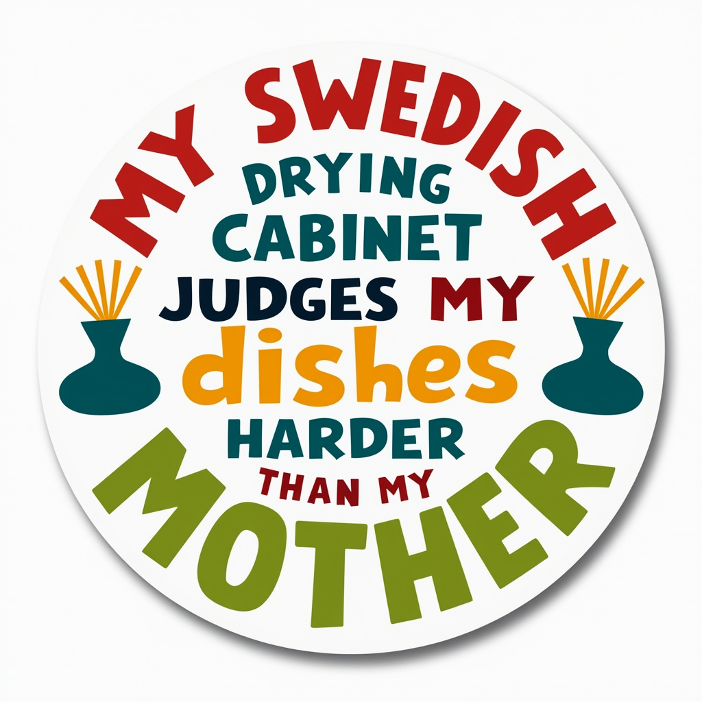 My Swedish drying cabinet judges my dishes harder than my mother