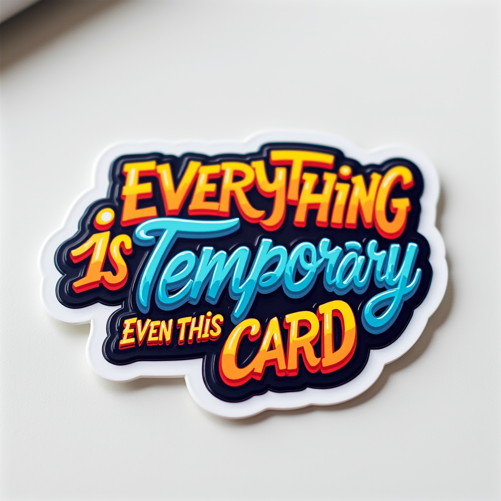 Everything Is Temporary, Even This Card