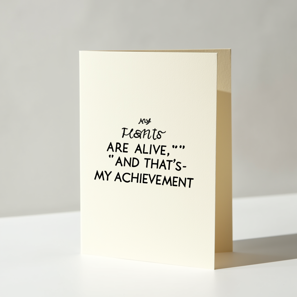 My Plants Are Alive and That's My Achievement