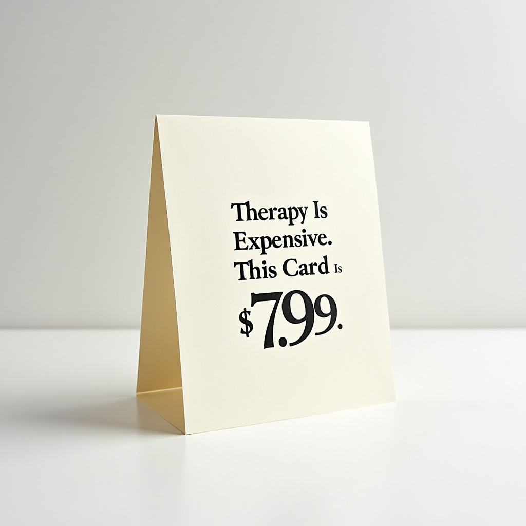 Therapy Is Expensive. This Card Is $7.99.