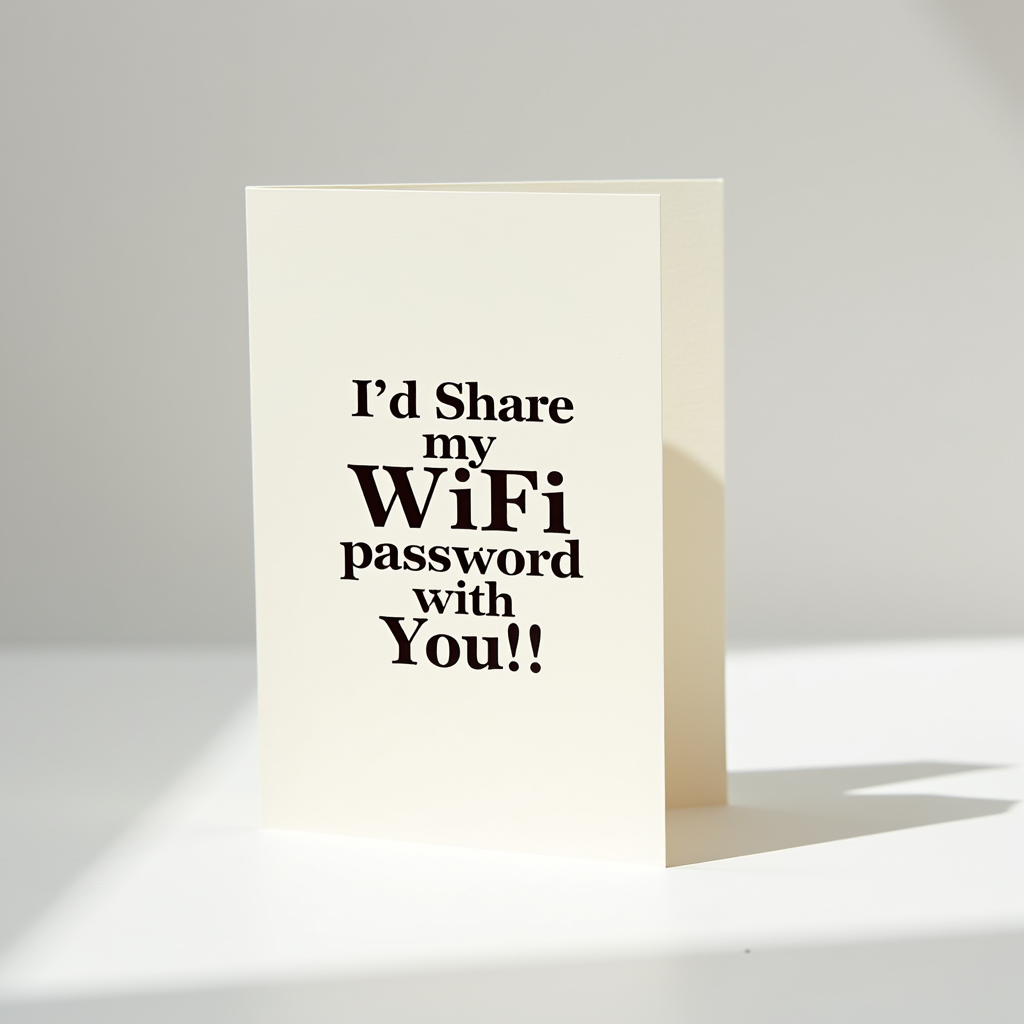 I'd Share My WiFi Password With You
